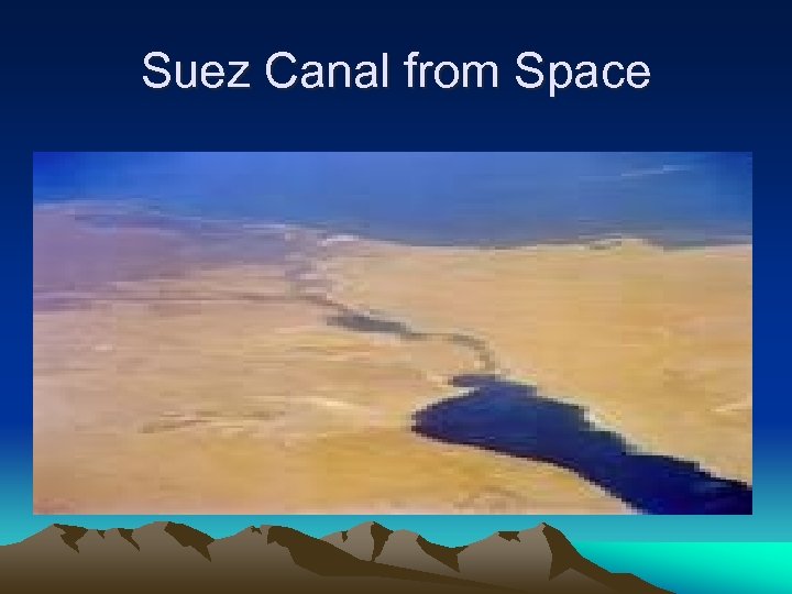 Suez Canal from Space 