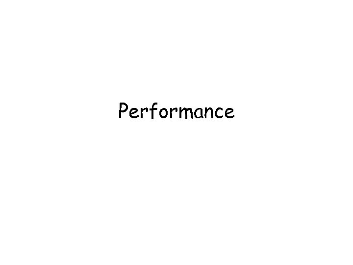 Performance 