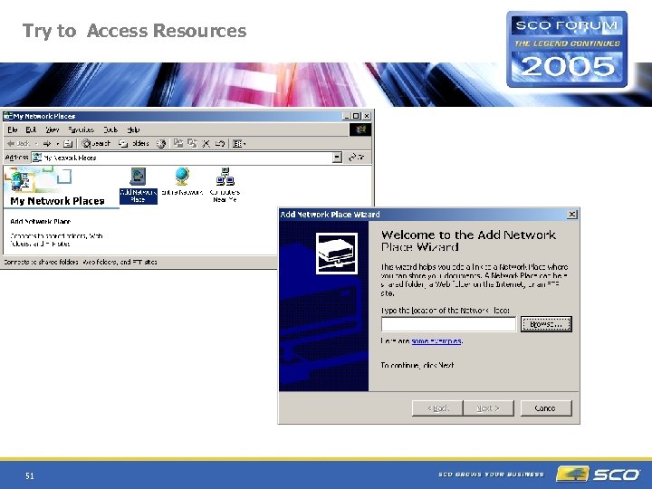 Try to Access Resources 51 