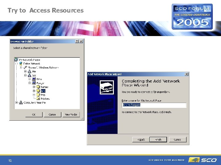Try to Access Resources 52 
