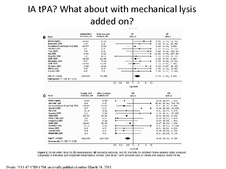 IA t. PA? What about with mechanical lysis added on? 