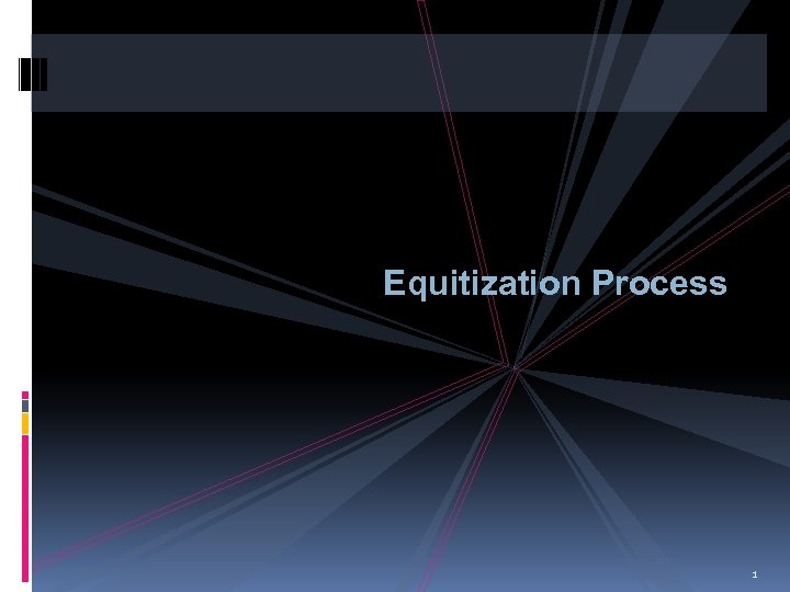 Equitization Process 1 