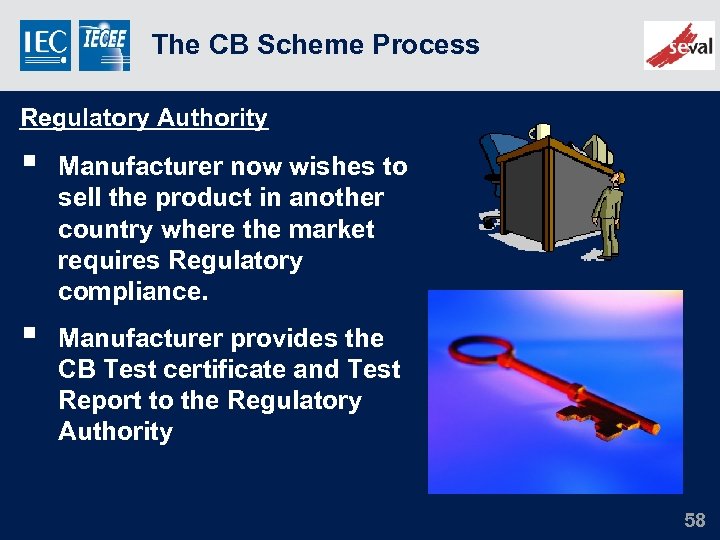 The CB Scheme Process Regulatory Authority § Manufacturer now wishes to sell the product