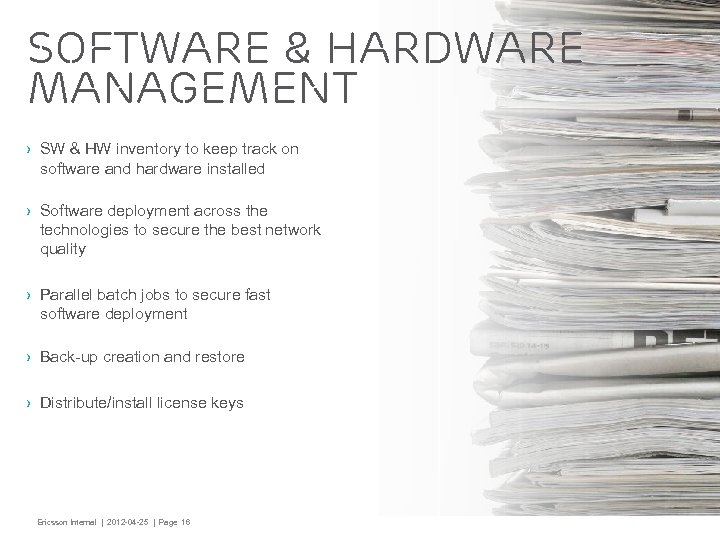 Software & Hardware Management › SW & HW inventory to keep track on software
