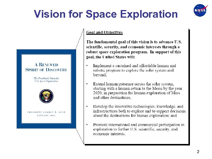 Vision for Space Exploration 2 