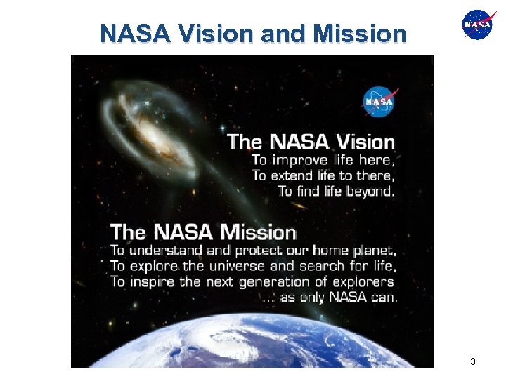 NASA Vision and Mission 3 