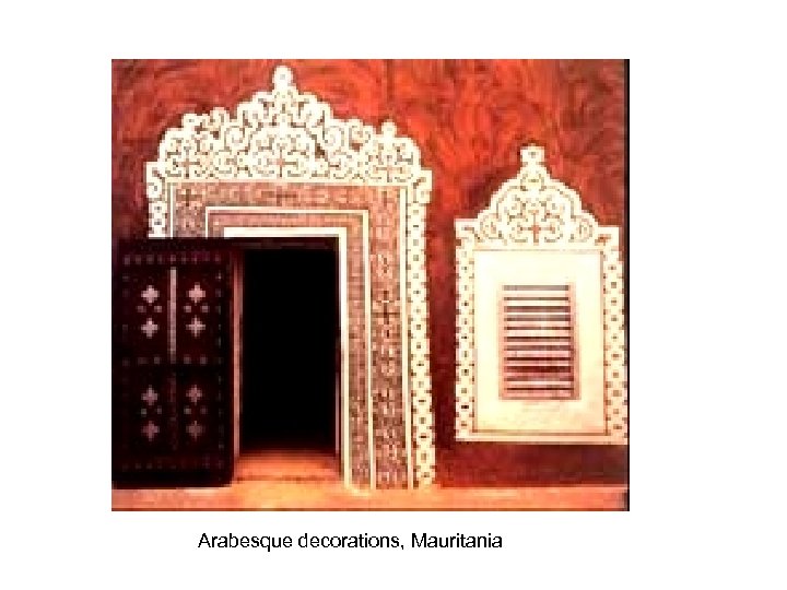 Arabesque decorations, Mauritania 