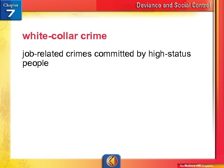 white-collar crime job-related crimes committed by high-status people 