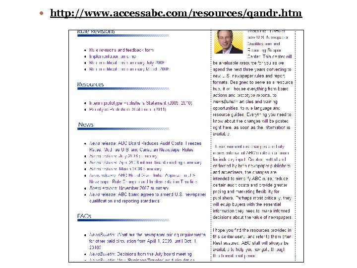  http: //www. accessabc. com/resources/qandr. htm 