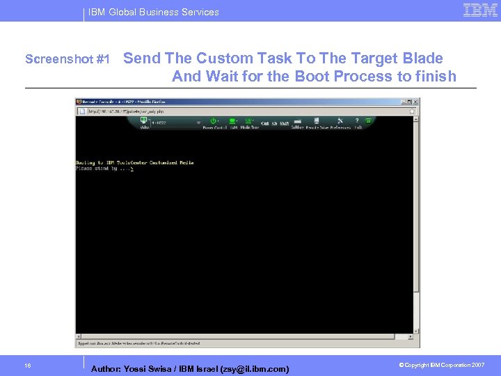 IBM Global Business Services Screenshot #1 16 Send The Custom Task To The Target