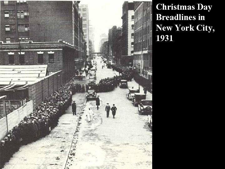 Christmas Day Breadlines in New York City, 1931 