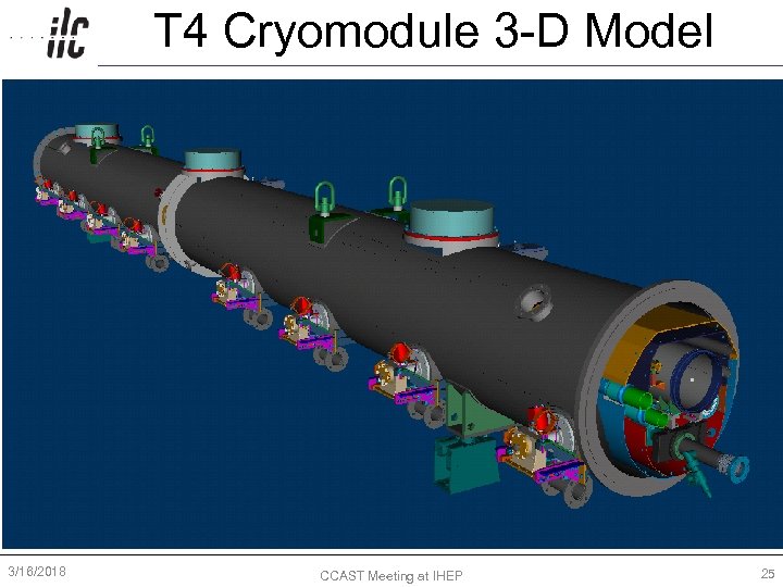 T 4 Cryomodule 3 -D Model 3/16/2018 CCAST Meeting at IHEP 25 