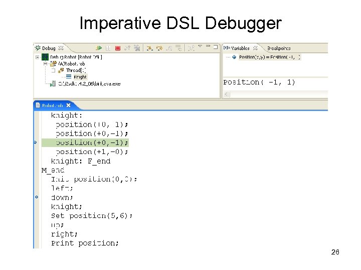 Imperative DSL Debugger 26 