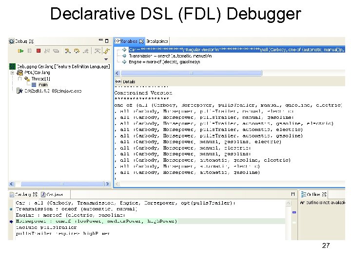 Declarative DSL (FDL) Debugger 27 