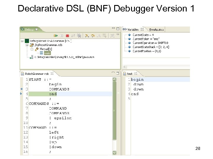Declarative DSL (BNF) Debugger Version 1 28 