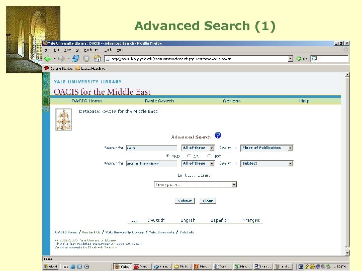 Advanced Search (1) 