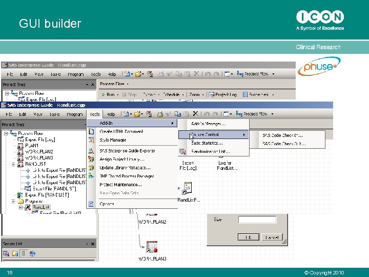 GUI builder 16 © Copyright 2010 