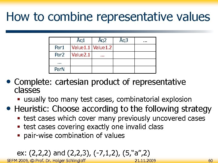 How to combine representative values Äq 1 Äq 2 Par 1 Value 2. 1