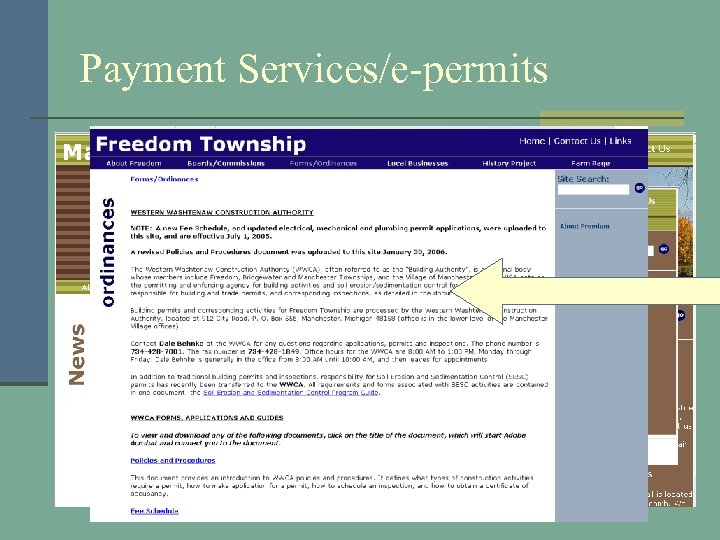 Payment Services/e-permits 