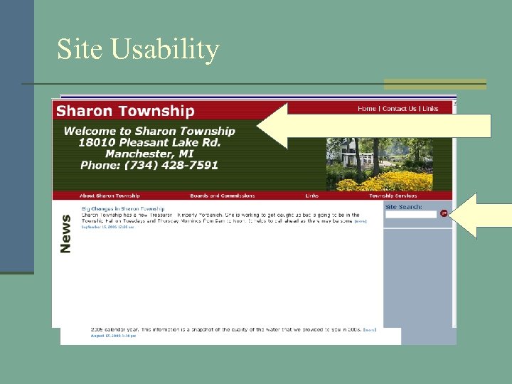 Site Usability 