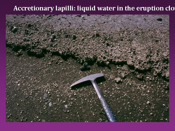 Accretionary lapilli: liquid water in the eruption clou 