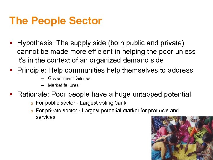 The People Sector § Hypothesis: The supply side (both public and private) cannot be