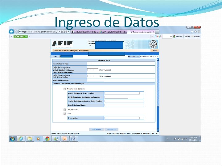 Ingreso de Datos 