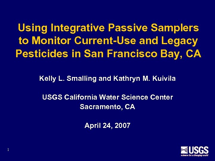 Using Integrative Passive Samplers to Monitor Current-Use and Legacy Pesticides in San Francisco Bay,