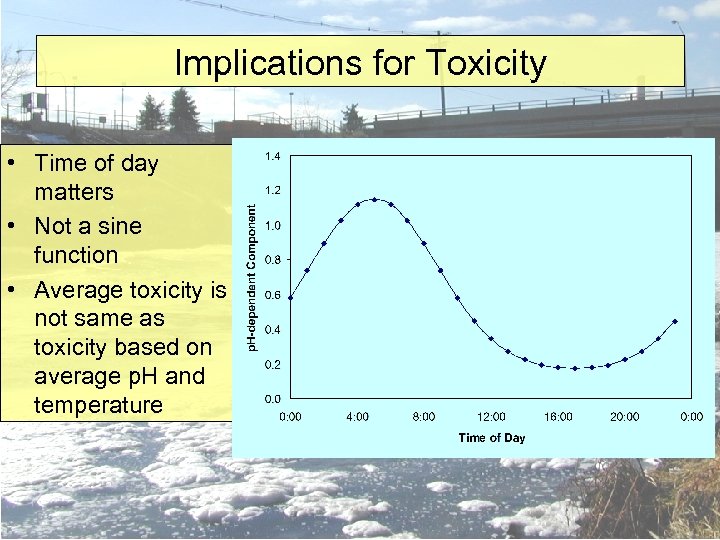 Implications for Toxicity • Time of day matters • Not a sine function •