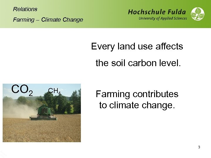 Sc h 10 rade /10 r Relations Farming – Climate Change Every land use