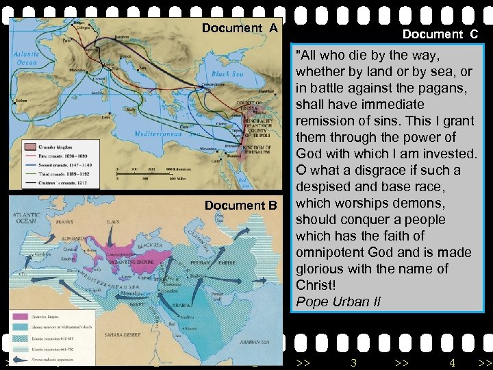 Document A Document B >> 0 >> 1 >> 2 Document C 