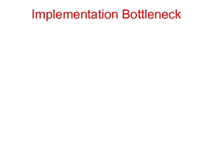 Implementation Bottleneck 
