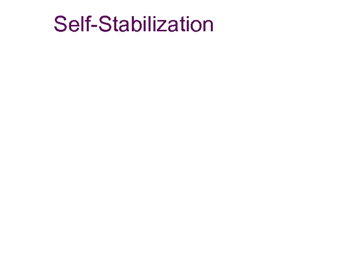 Self-Stabilization 