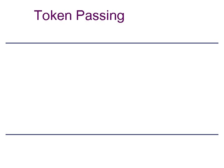 Token Passing 