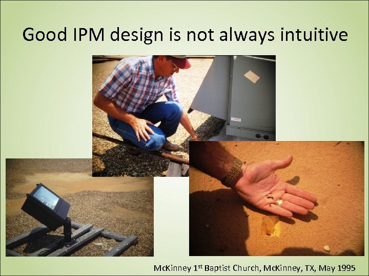 Good IPM design is not always intuitive Mc. Kinney 1 st Baptist Church, Mc.