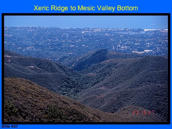 Xeric Ridge to Mesic Valley Bottom Slide #27 