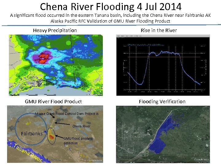 Chena River Flooding 4 Jul 2014 A significant flood occurred in the eastern Tanana