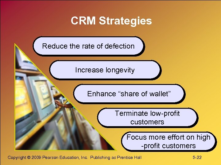 CRM Strategies Reduce the rate of defection Increase longevity Enhance “share of wallet” Terminate