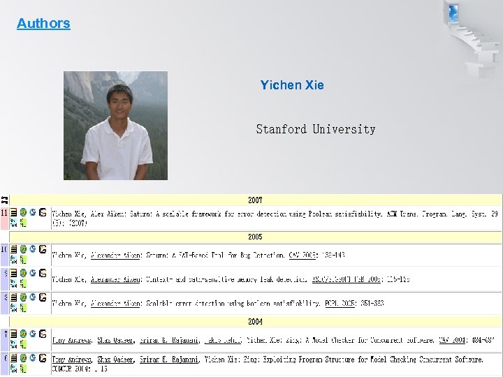Authors Yichen Xie Stanford University 
