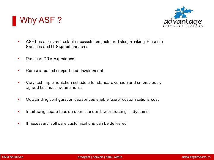 Why ASF ? § ASF has a proven track of successful projects on Telco,
