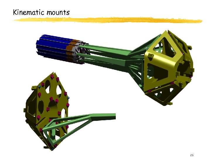 Kinematic mounts 26 