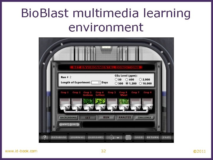 Bio. Blast multimedia learning environment www. id-book. com 32 © 2011 