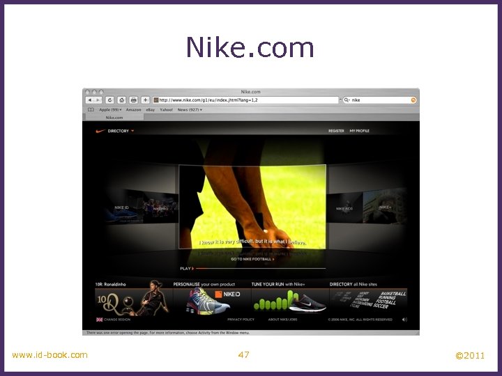 Nike. com www. id-book. com 47 © 2011 