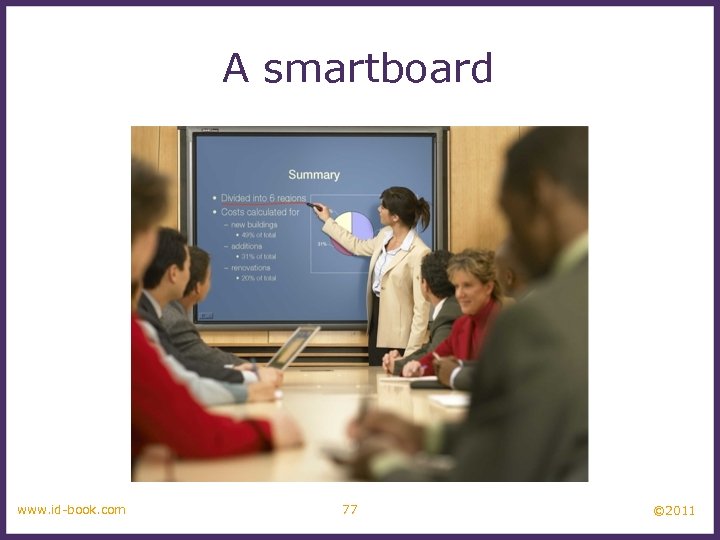 A smartboard www. id-book. com 77 © 2011 