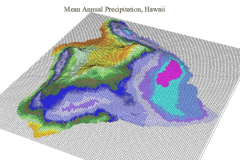 Mean Annual Precipitation, Hawaii 