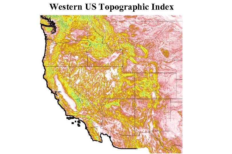 Western US Topographic Index 