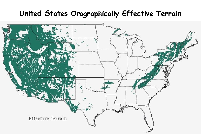 United Orographically Effective Terrain States Effective Terrain 