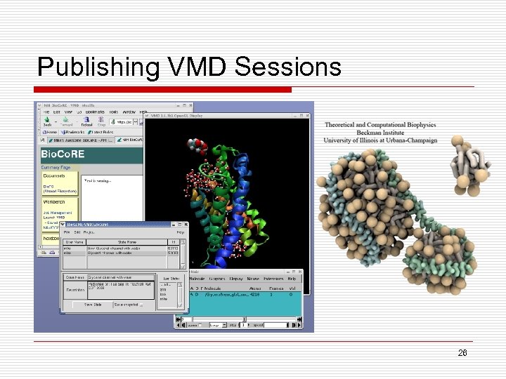 Publishing VMD Sessions 26 