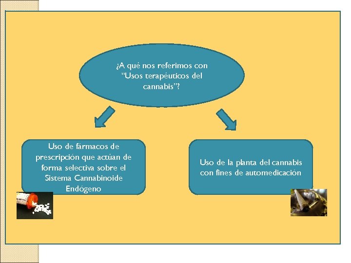 ¿A qué nos referimos con “Usos terapéuticos del cannabis”? Uso de fármacos de prescripción