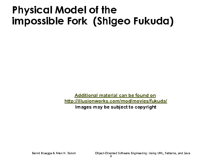 Physical Model of the impossible Fork (Shigeo Fukuda) Additional material can be found on